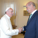 Daimler Chairman Hands Over New Popemobile to Pope Francis