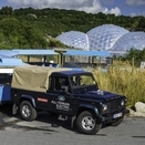 Land Rover Testing Electric Defender at Eden Project in UK