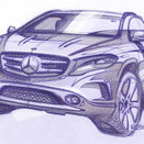 Mercedes Teases Production GLA Crossover Ahead of Frankfurt Debut