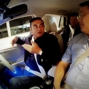 Nissan CEO Carlos Ghosn Tests Autonomous Leaf in Japan