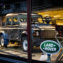 Skyfall Land Rover Defender on Display in Harrods Window