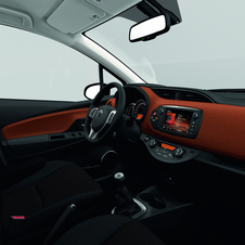 The new Toyota Yaris gets new surfaces that receive a coating using softer touch materials