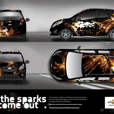 Chevrolet Spark gets new livery from Portuguese Student