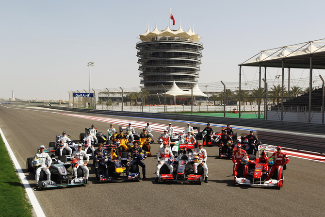 The Teams at the 2010 Bahrain Grand Prix