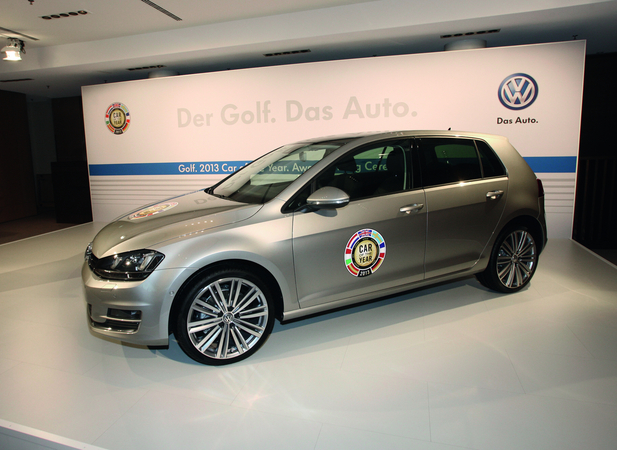 The seventh generation Golf was awarded as the 2013 Car of the Year award