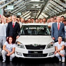 O Skoda Fabia número 3 milhões é um Fabia Greenline 1.2 TDI CR DPF com 74cv