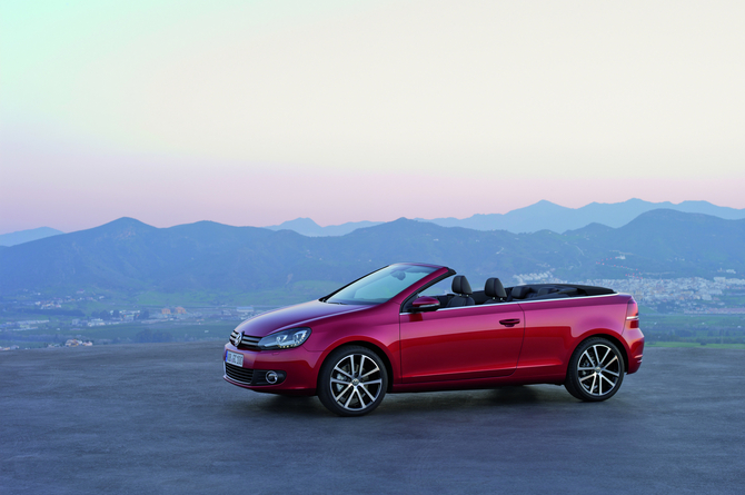 Volkswagen presenting Golf Cabriolet in Geneva