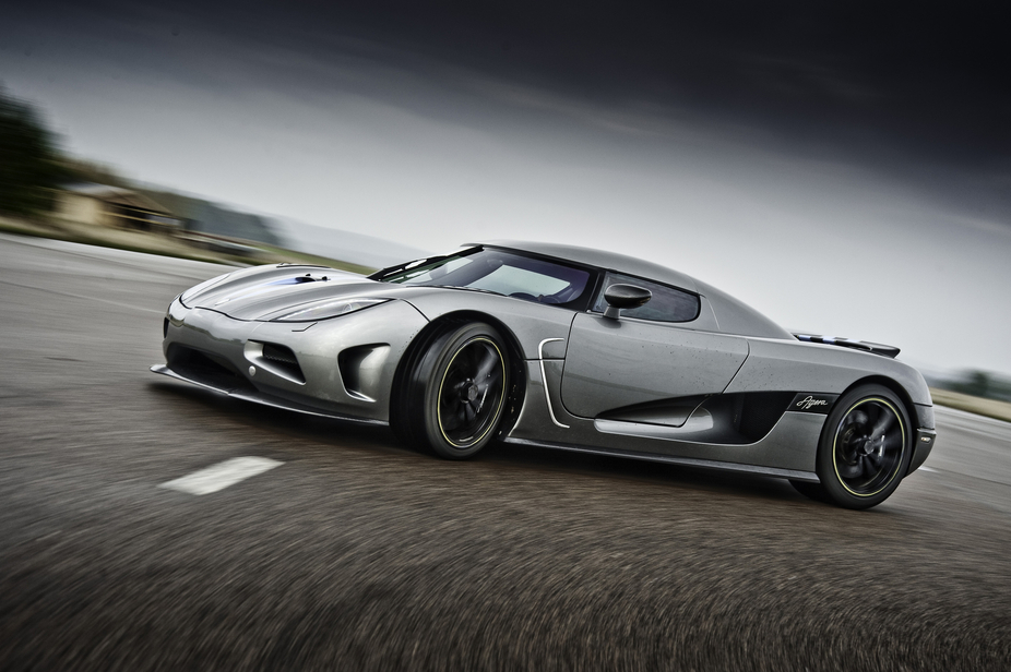 The Koenigsegg Agera is powered by a 4.7-litre V8 engine with an output of 927 bhp