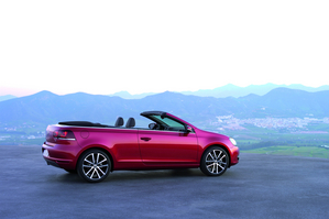 Volkswagen presenting Golf Cabriolet in Geneva