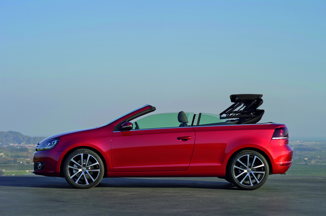 Volkswagen presenting Golf Cabriolet in Geneva