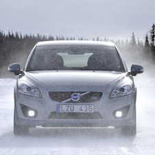 Rough winter conditions put to proof the Volvo C30 Electric