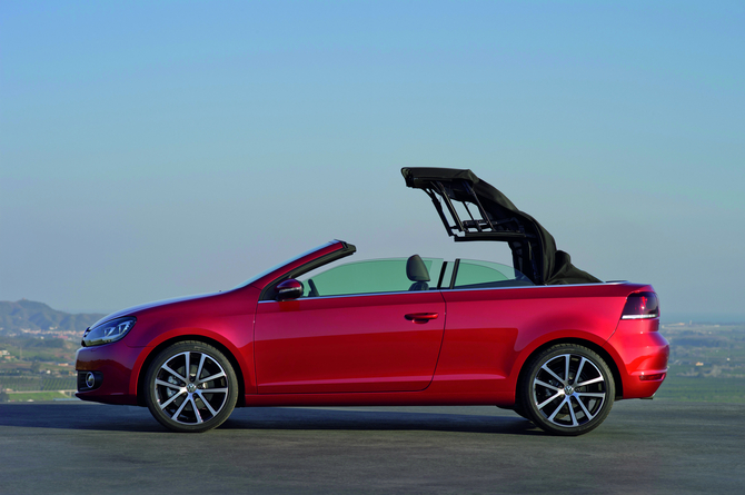 Volkswagen presenting Golf Cabriolet in Geneva