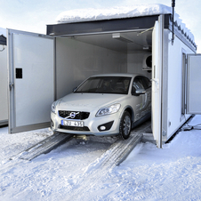 Rough winter conditions put to proof the Volvo C30 Electric