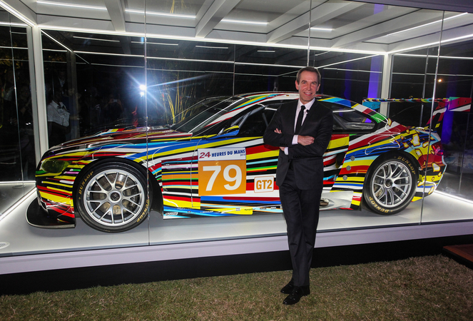 Jeff Koons BMW Art Car feierte Nordamerika-Premiere auf der Art Basel in Miami Beach