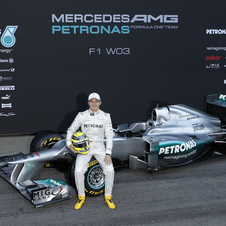 Mercedes Gives W03 Late Unveil