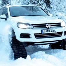 O Snowareg é um veículo único criado pela Volkswagen Suécia