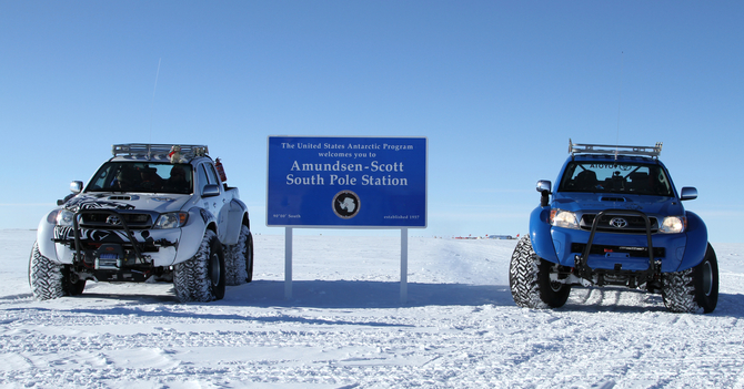 Jet-Fueled Toyota Hilux Drive 70,000km over Antarctica