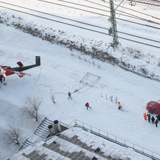 New Bentley Continental V8 Helicoptered into Munich