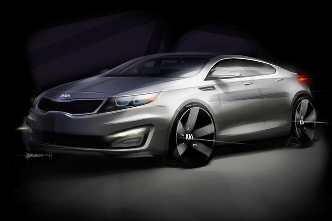 Kia reveals first images of the new Kia Optima