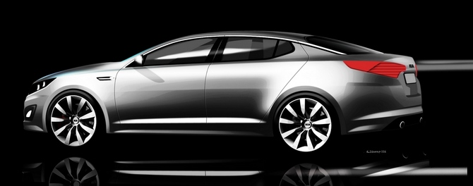 Kia reveals first images of the new Kia Optima