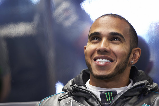 Hamilton dropped one position compared to qualifying to take third