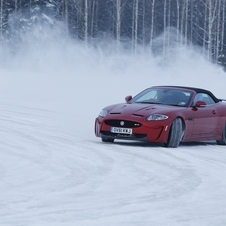 Jaguar XKR-S Takes a Drive Through the Finnish Snow