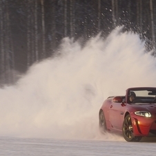 Jaguar XKR-S Takes a Drive Through the Finnish Snow