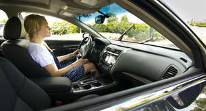 The headlights turn on automatically after four sweeps of the wipers