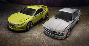 The 3.0 CSL Hommage alongside the iconic 3.0 CSL