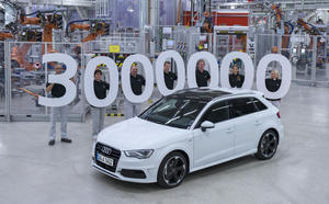 The 3 millionth car was a white A3 Sportback 2.0 TDI