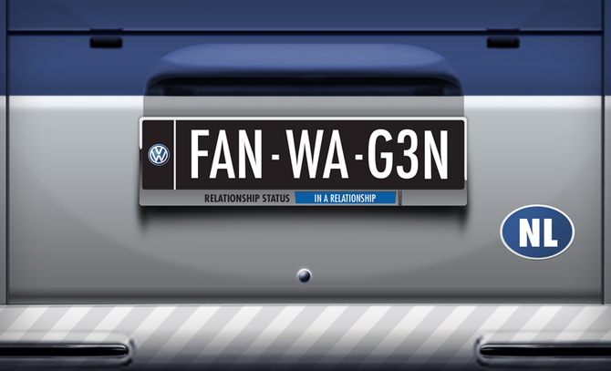 Fanwagen Facebook Car by Volkswagen