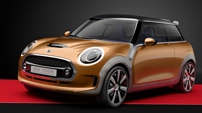 A MINI refere que Vision Concept indica o design da terceira geração do modelo