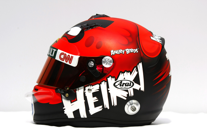 Heikki Kovalainen Will Run Angry Birds Helmet as Part of Sponsorship Deal