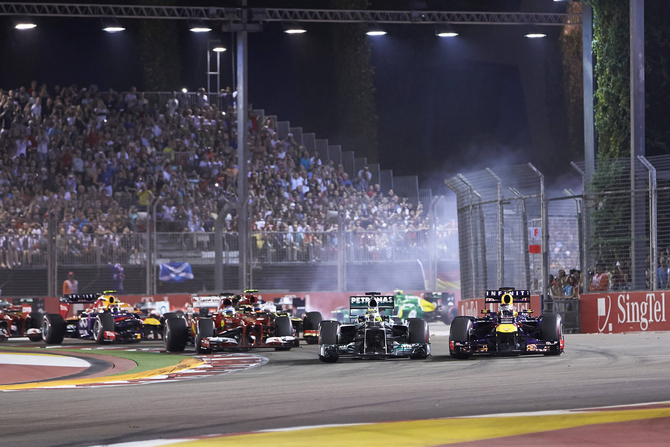 This was Hamilton's second win in Singapore