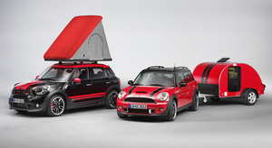 Mini Offering Camper and Tent for Cooper