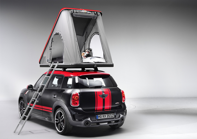 Mini Offering Camper and Tent for Cooper