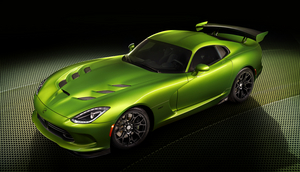 Stryker Green is a pearlescent lime green color that takes eight hours to apply