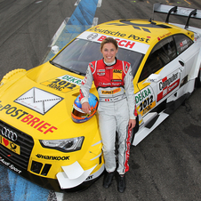 Rahel Frey with the new A5 DTM