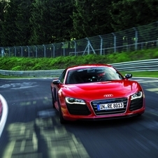 The time was 5 seconds off the pace of a R8 V8