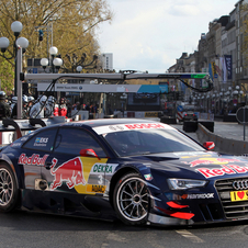 Ekstrom driving the new A5 DTM in Ingolstadt