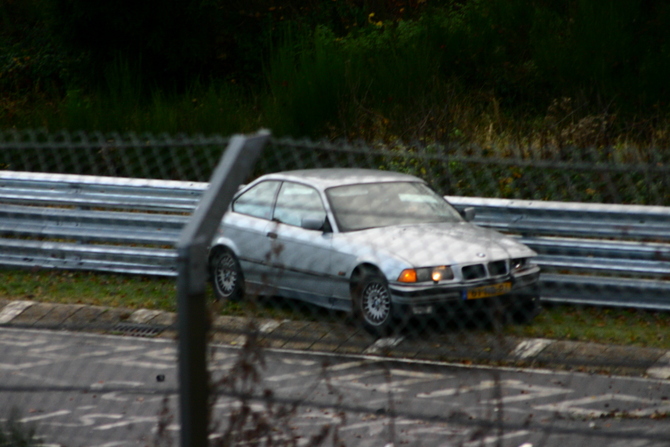 BMW crashed at Nürburgring