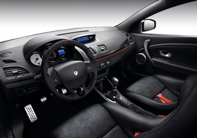 Detail of the interior of the Mégane Renaultsport 275 Trophy-R