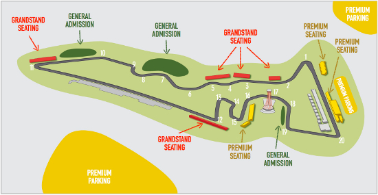 The Circuit of the Americas has 20 corners