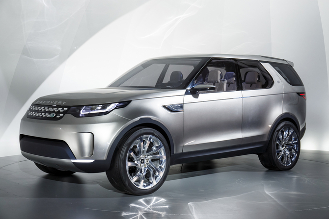 The new Land Rover concept represents a vision of the future family of vehicles Land Rover Discovery, the first of which will be released in 2015