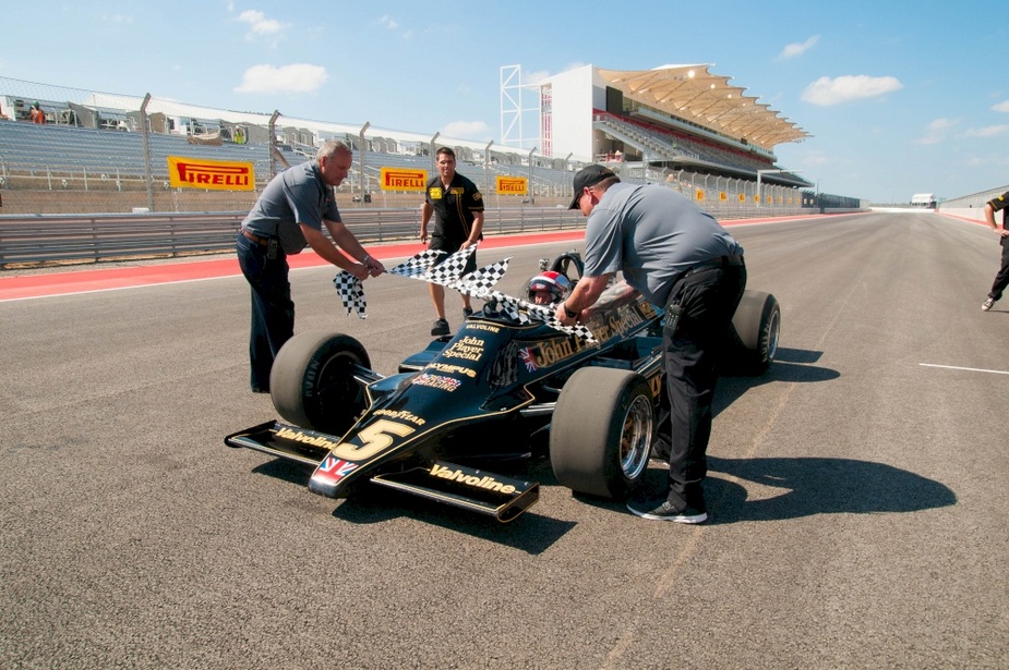 Andretti also did a lap of the track