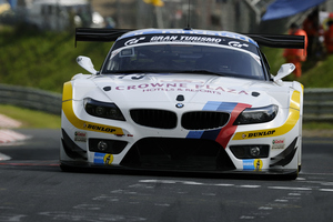 The #19 BMW Team Schubert is driven by Jorg Muller, Dirk Muller, Uwe Alzen and Dirk Adorf