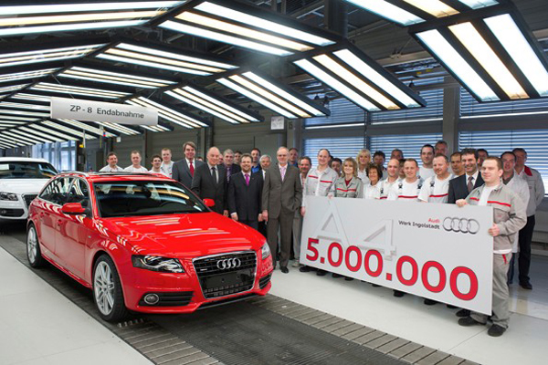 Audi builds Five-millionth A4