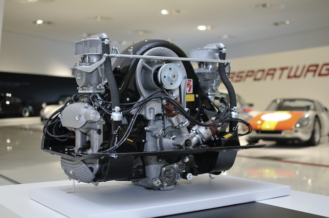 The four-cam, four-cylinder engine powered many of Porsche's fastest models in the 50s and 60s