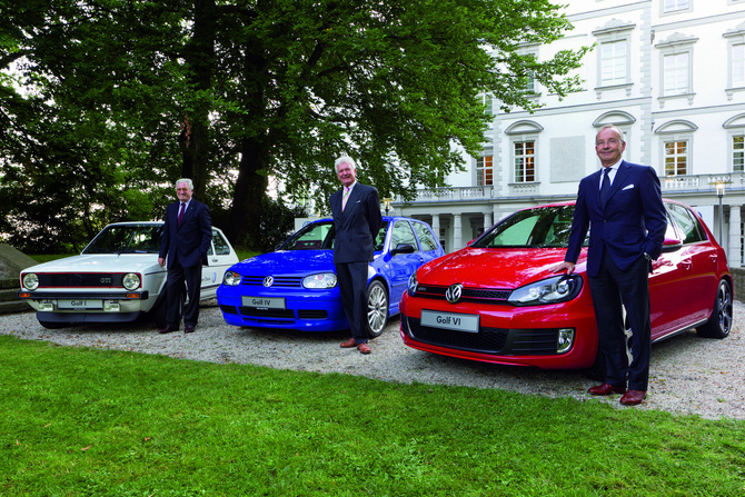 Giugiaro, Warkuß  and de Silva discuss the Golf phenomenon