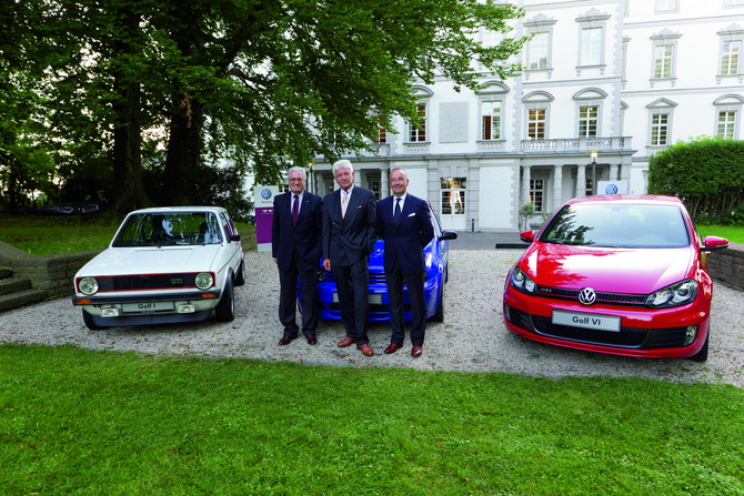 Giugiaro, Warkuß  and de Silva discuss the Golf phenomenon